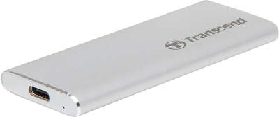 Внешний SSD Transcend 250Gb ESD260C, USB 3.1 Gen 2 Type-C, серебристый