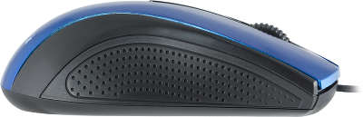 Мышь USB Oklick 215M 800 dpi, чёрная/синяя