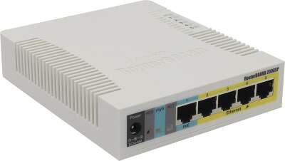 Коммутатор MikroTik RouterBOARD 260GSP, управляемый, 5x1 Гбит/с,SFP: 1x1 Гбит/с, PoE