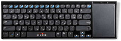 Клавиатура беспроводная Oklick 850ST Multimedia Touch Slim, чёрная