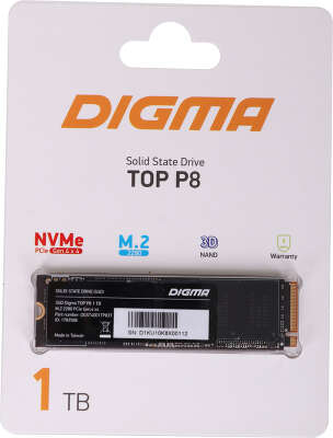 Твердотельный накопитель NVMe 1Tb [DGST4001TP83T] (SSD) Digma Top P8