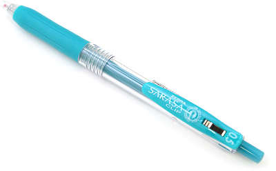 Ручка гелевая автоматическая SARASA CLIP (0,5), сине-зеленая
