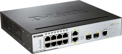 Коммутатор D-Link DGS-3000-10TC/A1A управляемый уровня 2 с 8 портами 10/100/1000 Base-T и 2 комбо-портами 10/1