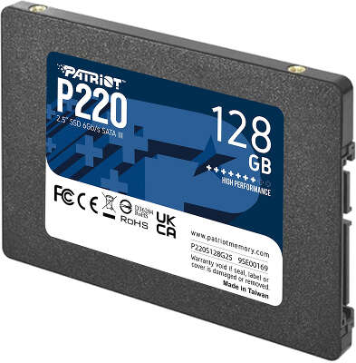 Твердотельный накопитель 2.5" SATA3 128Gb Patriot P220 [P220S128G25] (SSD)