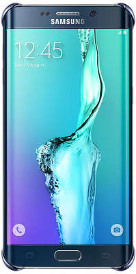 Чехол-накладка Samsung для Samsung Galaxy S6 Edge Plus Clear View Cover, черный (EF-QG928CBEGRU)
