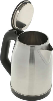 Чайник Supra KES-1842S 1.8л. черный/нержавеющая сталь (корпус: нержавеющая сталь)