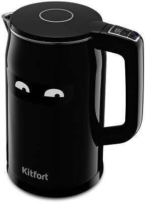 Чайник Kitfort КТ-6154 1.7л. 2200Вт черный (корпус: нержавеющая сталь/пластик)