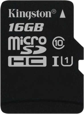 Карта памяти 16 Гб Micro SDHC Kingston Class 10 UHS-I [SDC10G2/16GBSP]