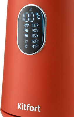 Чайник Kitfort KT-6115-3 1.5л. 1800Вт красный (корпус: пластик)