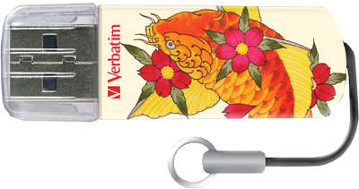 Модуль памяти USB2.0 32 Гб Verbatim Mini Tattoo Edition, Рыба [49897]