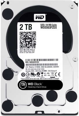 Жёсткий диск SATA-3 2TB [WD2003FZEX] WD Black, 7200rpm, 64MB Cache
