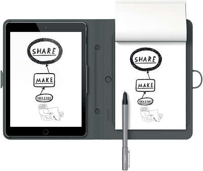 Электронное перо + блокнот Wacom Bamboo Spark для iPad Air 2 [CDS-600C]