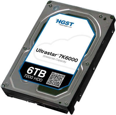 Жёсткий диск Hitachi Enterprise 3.5" SAS 6Tb, 7200rpm, 128MB buffer (HUS726060AL5214 Ultrastar Raid Edition)