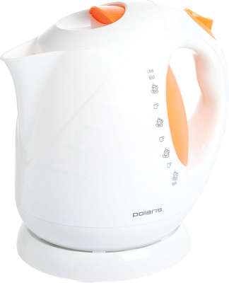Чайник Polaris PWK2013C 2л. белый/оранжевый (корпус: пластик)