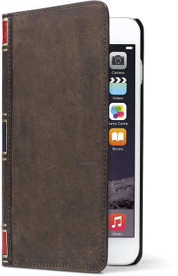 Чехол кожаный для iPhone 6/6S Twelve South BookBook, коричневый [12-1432]