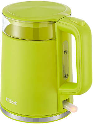 Чайник Kitfort KT-6124-2 1.2л. 2200Вт салатовый (корпус: пластик)