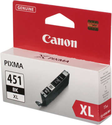 Картридж Canon CLI-451XL BK (чёрный, повышенной ёмкости)