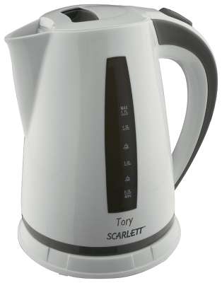 Чайник Scarlett SC-EK18P27 1.7л. белый/зеленый