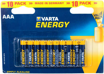 Комплект элементов питания AAA VARTA ENERGY (10 шт в блистере)
