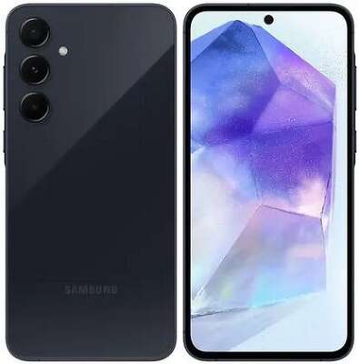 Смартфон Samsung Galaxy A55 5G, Exynos 1480, 8Gb RAM, 256Gb, темно-синий (SM-A556EZKCSKZ)