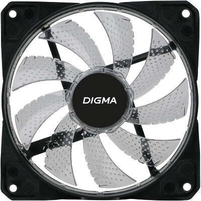 Вентилятор DIGMA DFAN-FRGB2, 120 мм, 1200rpm, 23 дБ, 3-pin+4-pin Molex, 1шт, FRGB