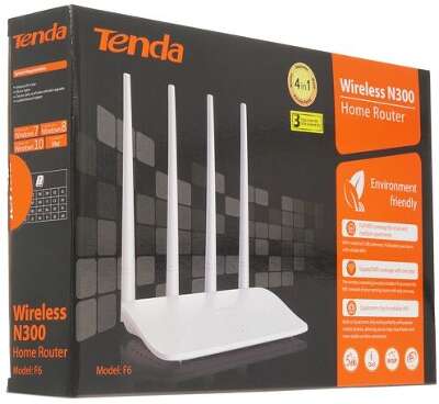 Маршрутизатор Tenda F6, 802.11n, 2.4 ГГц