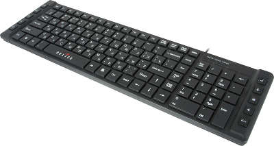 Клавиатура USB Oklick 530S Multimedia Slim, чёрная