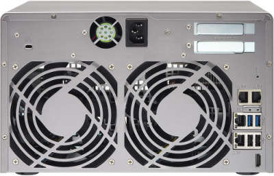 Сетевое хранилище QNAP TVS-871-i3-4G Сетевой RAID-накопитель, 8 отсека для HDD, HDMI-порт. Двухъядерный Intel