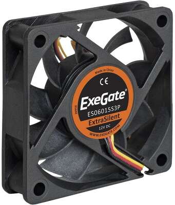 Вентилятор ExeGate ExtraSilent ES06015S3P, 60мм, 2500rpm, 22 дБ, 3-pin