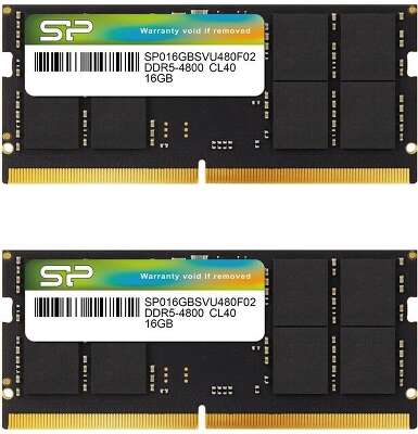 Набор памяти DDR5 SODIMM 2x16Gb DDR4800 Silicon Power (SP032GBSVU480F22)
