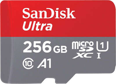 Карта памяти 256 Гб Micro SDXC SanDisk Ultra Class 10 UHS-I A1 [SDSQUAC-256G-GN6MN]