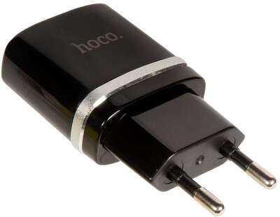 Зарядное устройство Hoco C12, 2xUSB, 2.4А, чёрное