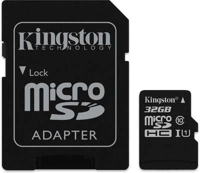 Карта памяти 32 Гб Micro SDHC Kingston Class 10 UHS-I [SDC10G2/32GB]