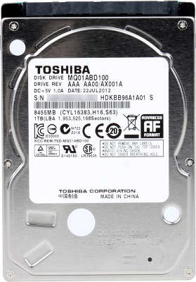 Жесткий диск 2.5" SATA-II 1TB [MQ01ABD100] Toshiba, 5400rpm, 8MB Cache