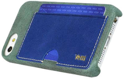 Чехол для iPhone 5/5S/SE Vetti Craft Prestige Card Holder, Vintage Blue/Shine Blue [IPO5LESCHLBVT1]