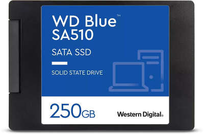 Твердотельный накопитель SATA3 250Gb [WDS250G3B0A] (SSD) Western Digital Blue SA510