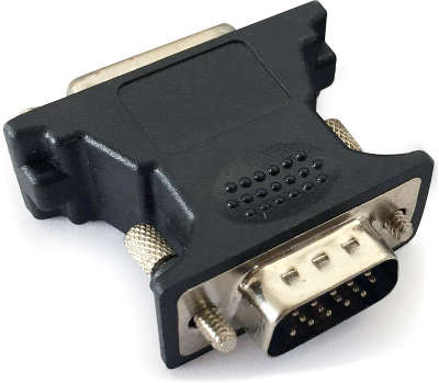 Переходник VGA-DVI Cablexpert A-VGAM-DVIF-01, 15M/25F, черный, пакет