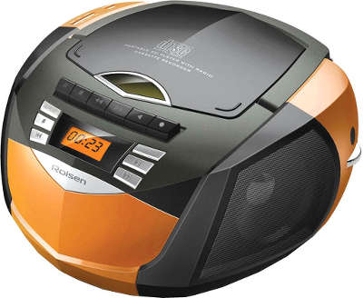 Аудиомагнитола Rolsen RBM214MUR-OR оранжевый/черный 4Вт/CD/MP3/FM(an)/USB
