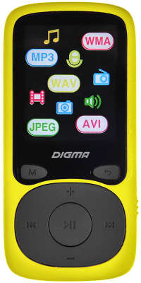 Цифровой аудиоплеер Digma B3 8Gb жёлый