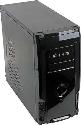 Корпус Sunpro AROMA II mATX, 450Вт, черный, 2*USB 2.0, Audio/Mic, 24+4, 2*SATA,4*MOLEX, 1*FDD
