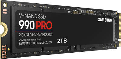 Твердотельный накопитель M.2 NVMe 2Tb Samsung 990 Pro [MZ-V9P2T0BW] (SSD)