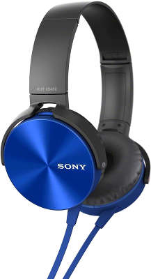 Гарнитура Sony MDR-XB450AP, синяя