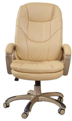 Кресло руководителя Бюрократ CH-868YAXSN/Beige бежевый искусственная кожа (пластик золото)