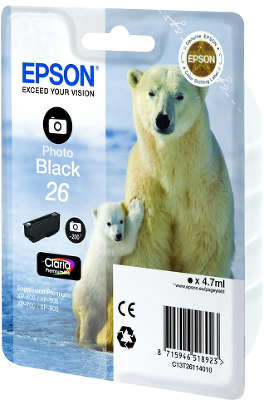 Картридж Epson T261140 черный фото