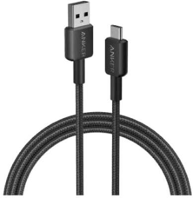 Кабель Anker PowerLine USB to USB-C, 1.8 м, Black [A81H6G11]