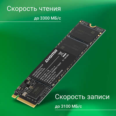 Твердотельный накопитель NVMe 1Tb [DGSM3001TM23T] (SSD) Digma Mega M2