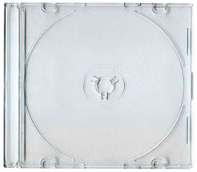 Бокс HAMA на 1 CD/DVD диск Slim, прозрачный [H-51163] 1 шт
