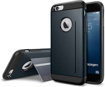 Чехол Spigen SGP Slim Armor S для iPhone 6/6S, Metal Slate [SGP10955]