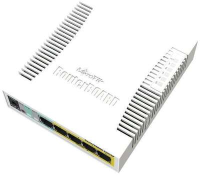 Коммутатор MikroTik RouterBOARD 260GSP, управляемый, 5x1 Гбит/с,SFP: 1x1 Гбит/с, PoE