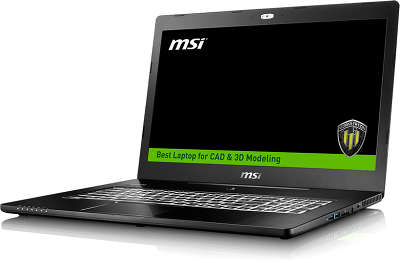 Ноутбук MSI WS72 17.3"FHD/i5 6300HQ/8Gb/1Tb/noDVD/nVidia 1000M(2Gb)/Cam/BT/WiFi/black/W10Pro